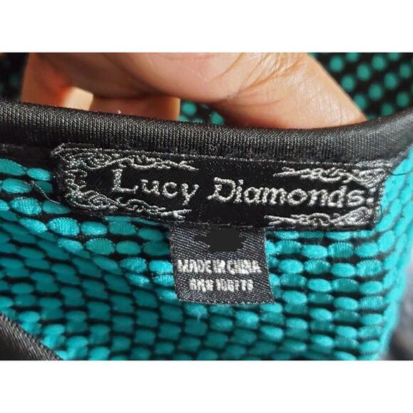 Lucy Diamonds Women's Blue Polyester Long Sleeve Top & Skirt 2 Pc's Suit Size XL - Picture 14 of 14